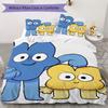 BFDI Pattern Bedding,Quilt Set Quilt Cover Pillowcase Home Birthday Gift(1 * Duvet Cover + 2 * Pillowcase, Without Core)_lx