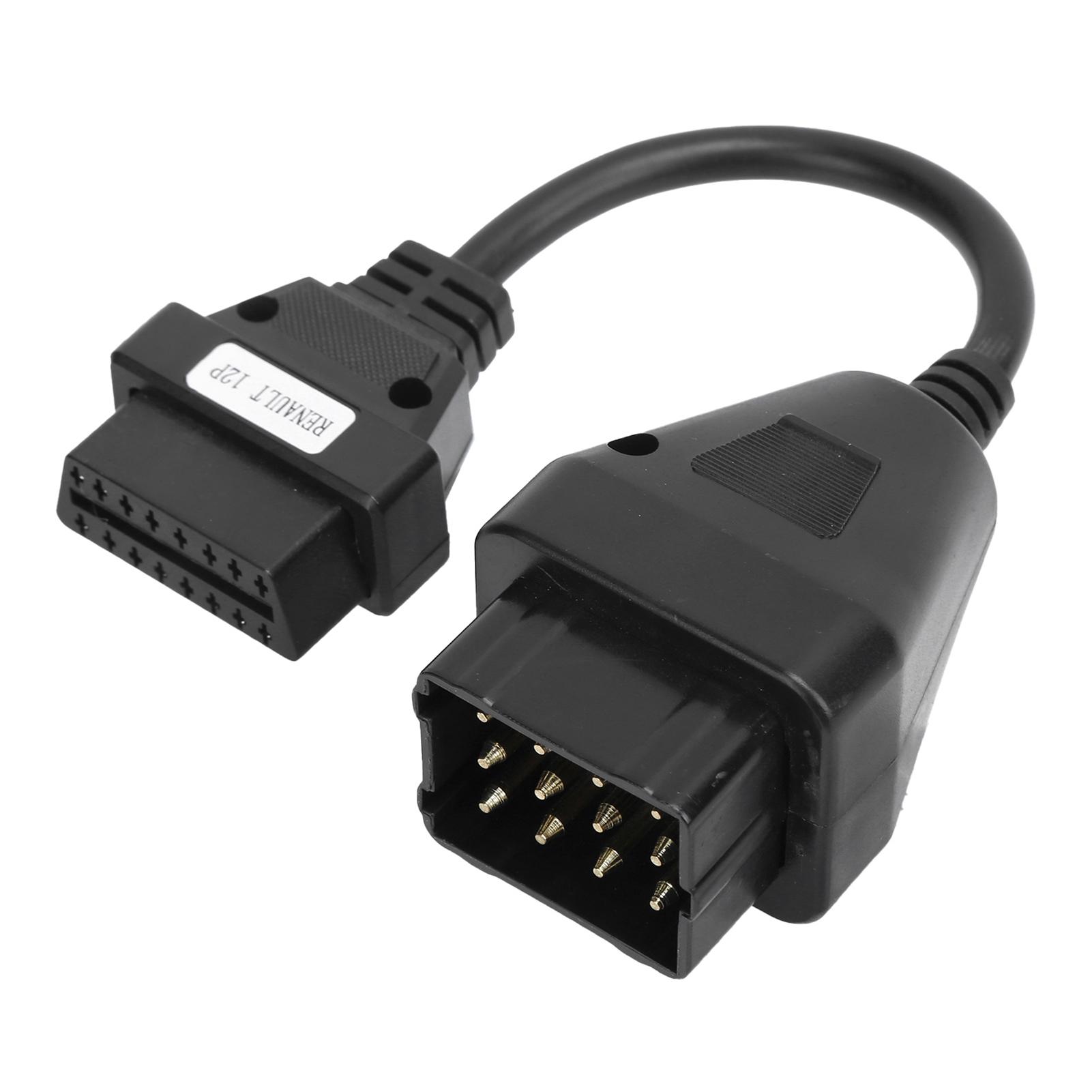 Профессиональный адаптер OBD2 12-контактный на 16-контактный автомобильный диагностический удлинительный кабель