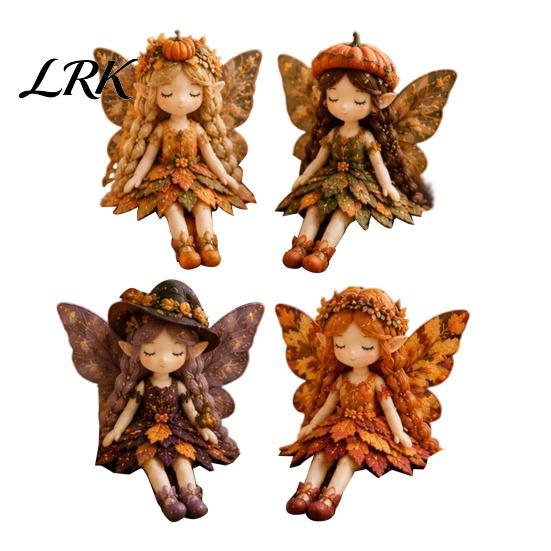 Elf Fairy Sewing Project Patchwork DIY Kit, Flower Fairies Make 4 Seasonal Craft Dolls, Beginner-Friendly for Home Decor Handmade Gift Idea