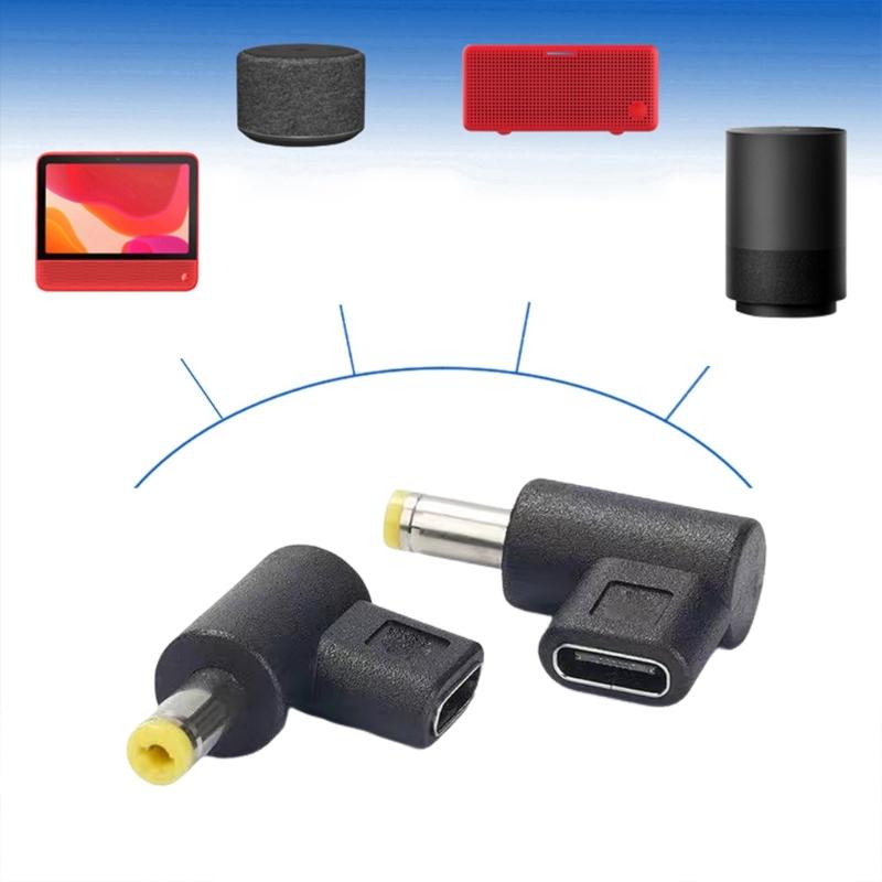 Type C Female To 4.8x1.7mm Male Charging Adapters 100W Fast Charging For 12V 20V Devices