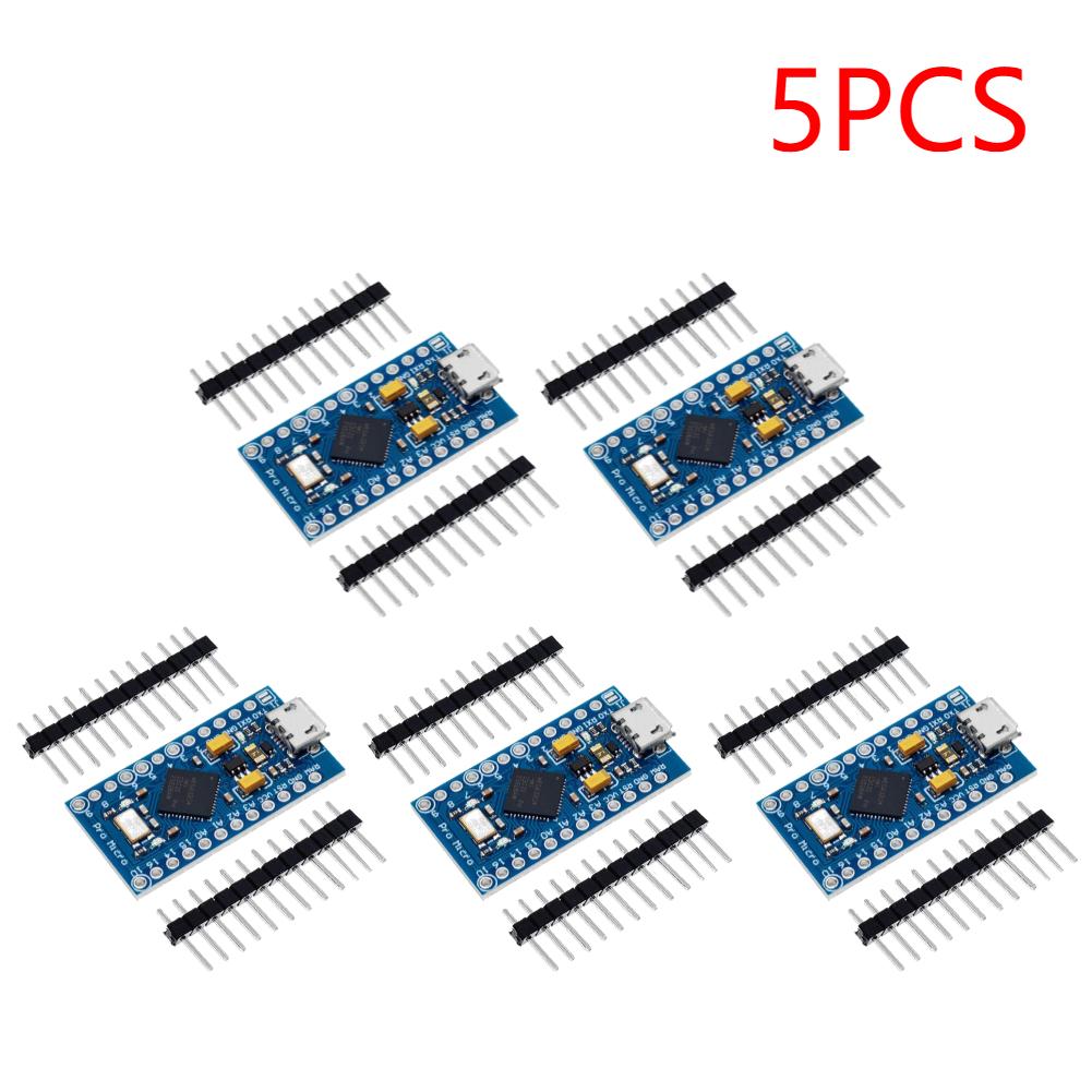 Pro Micro ATmega32U4 5V 16MHz Replace ATmega328 For arduino Pro Mini With 2 Row Pin Header For Leonardo Mini Usb Interface