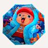 Tony Tony Chopper One Piece Automatischer Klappschirm mit stabilem Eisengestell, Tragbarer Kompakter Reiseschirm Ganzjahresnutzung Partys 0807070