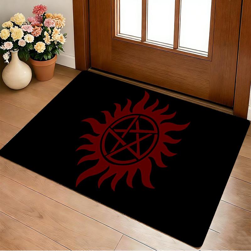 Supernatural Symbol Living Room Nonslip Area Rug Soft Carpet For Bedroom Game Playroom Sofa Office Home Decor Doormat Christmas Gift C922148