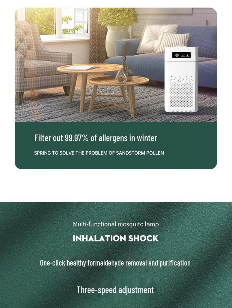 Oczyszczacz powietrza USB dla matki i dziecka: Jonizator do komputerów stacjonarnych, usuwania zapachów, formaldehydu, włosów i dymu