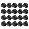 ABUL- 20PCS Black Chair Couch Table Rubber Furniture Leg End Caps 16Mm Dia