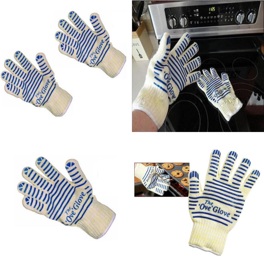 Hitzebeständige Ofenhandschuhe Mit Silikongriff Für Küche Lebensmittelzubereitung Und Grillen