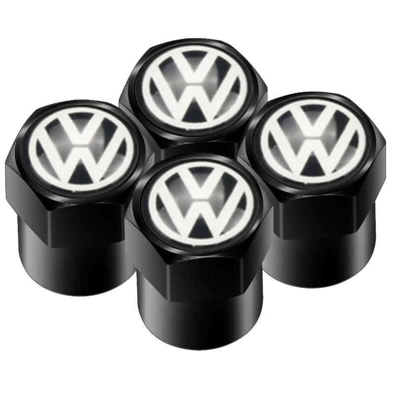 For VOLKSWAGEN 4pcs Auto Emblem Cap Stickers For VW Volkswagen Golf Polo Passat Tiguan Touran Jetta Accessories