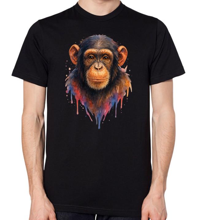 Chimpanzee Monkey Unisex T-Shirt S