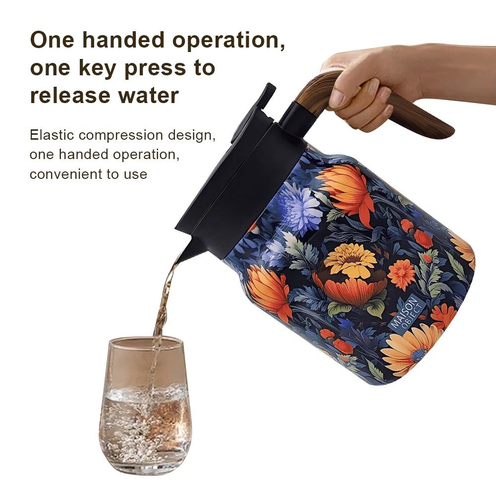 1000ml Květinová konvice na čaj Nerezové konvice na čaj Izolované konvice na čaj Konvice s cedníkem na čaj Láhev na vodu Na horké nápoje Do kuchyně