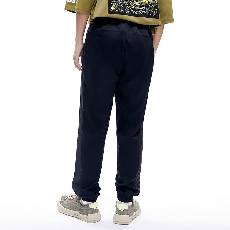 FILA Fusion Casual Fashion Knitted Jogger Pants Men bottoms Deep-Black T11M216602FBK
