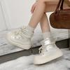 Cowhide Version Thick-soled Snow Boots Women's New Warm and Non-slip Cotton Shoes Women's Winter Velvet Thickened Short Boots