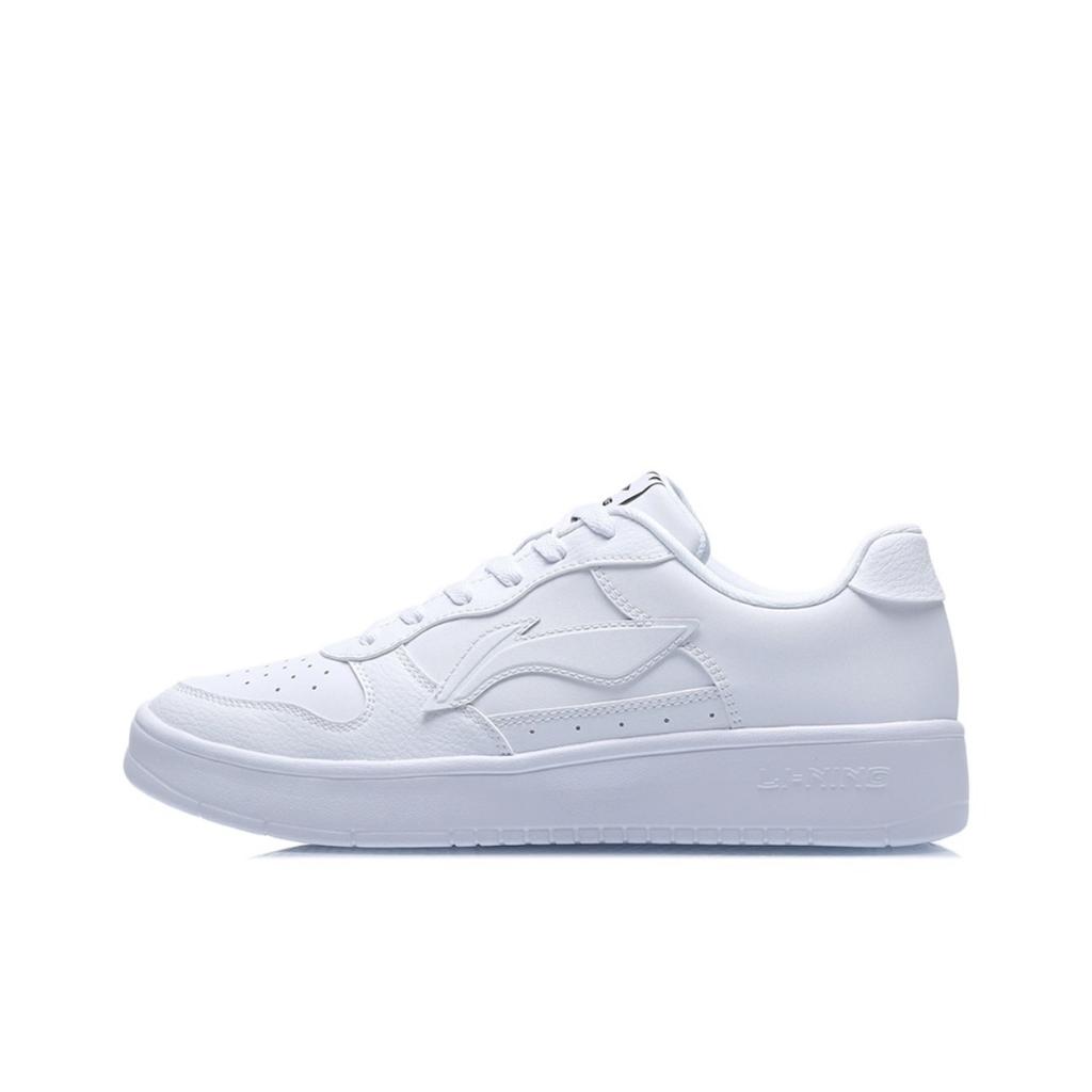 Li Ning Slip Resistant Cushioning Breathable Low top Skateboard Shoes Unisex White Pink AGCS419-1(Team303-)
