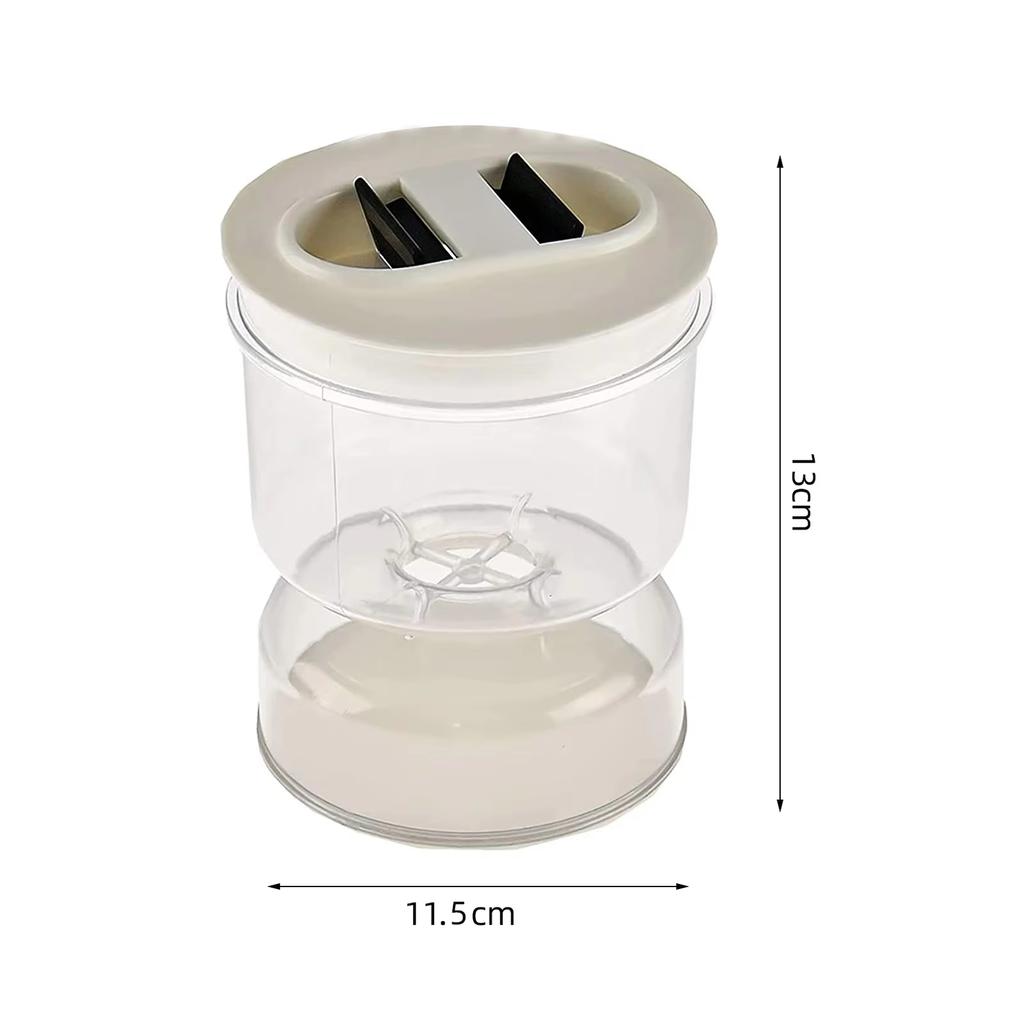 Sealed Jar for Pickle Home Wet and Dry Separation Pickle Jar with Flip Container and Strainer Hourglass Design Olives Container
