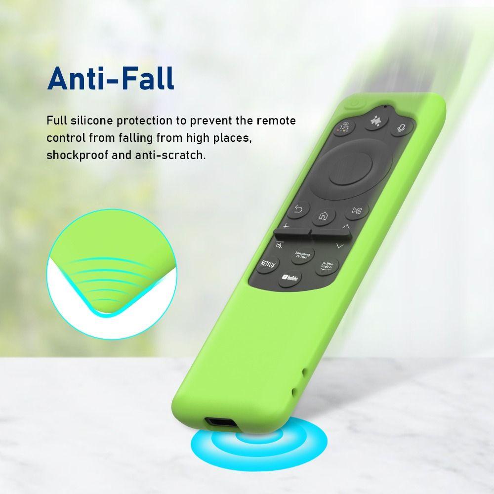 Silicone TV Remote Controller Cover with Lanyard Shockproof Protective Case for Samsung BN59-01432A/BN59-01480L