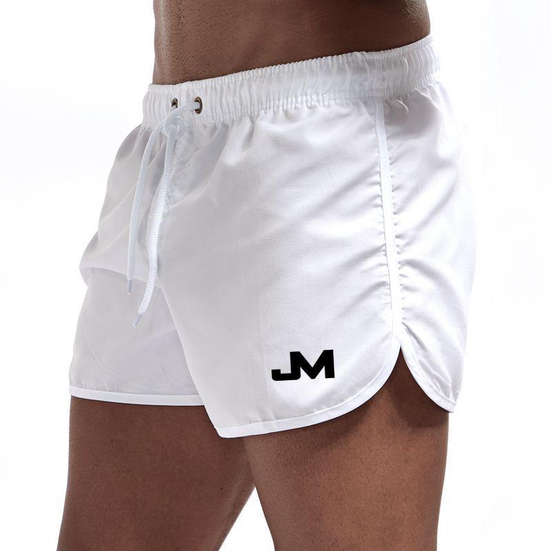 Neue modische Herren-Badeshorts aus Polyester, schnell trocknend, mehrfarbig, Sportshorts, Herren-Dreikammer-Shorts
