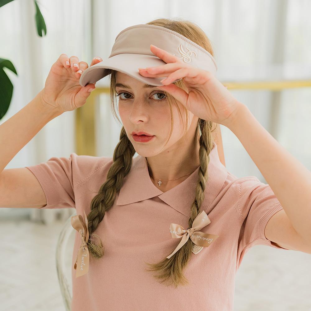 BENECIA12 Ribbon Visor Beige