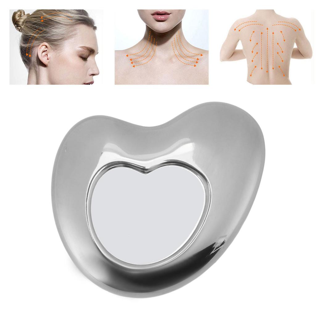 Stainless Steel   Sha Tool Lymphatic Drainage Facial Massaging Facial Scraping Board for Face Neck