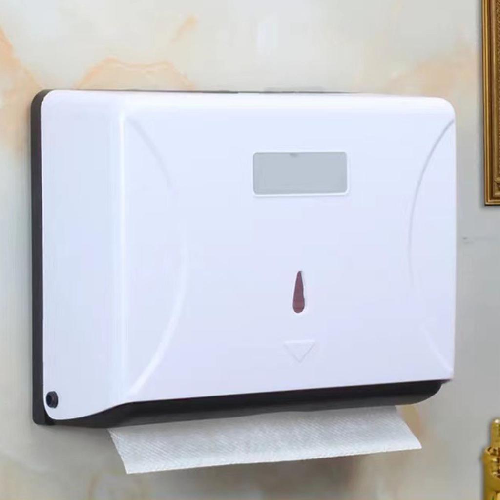 Tissue Box ABS Simple Large Capacity Space Saving Wall Mounted Tissue Holder for Hotel Toilet Home