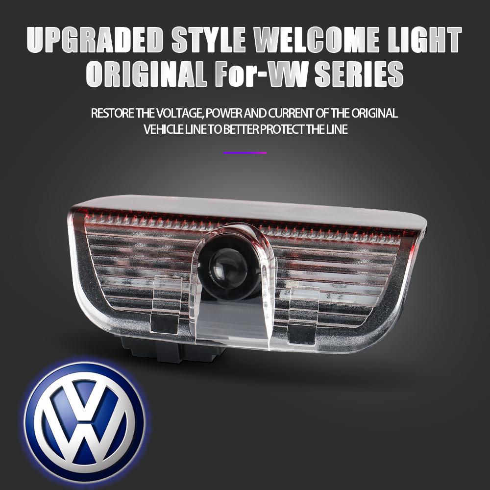 2026 Hot For VOLKSWAGEN VW Car Door Wireless Welcome Lamp For Volkswagen VW New Passat Touareg 2011 Tiguan Golf 2010 Touran PHID