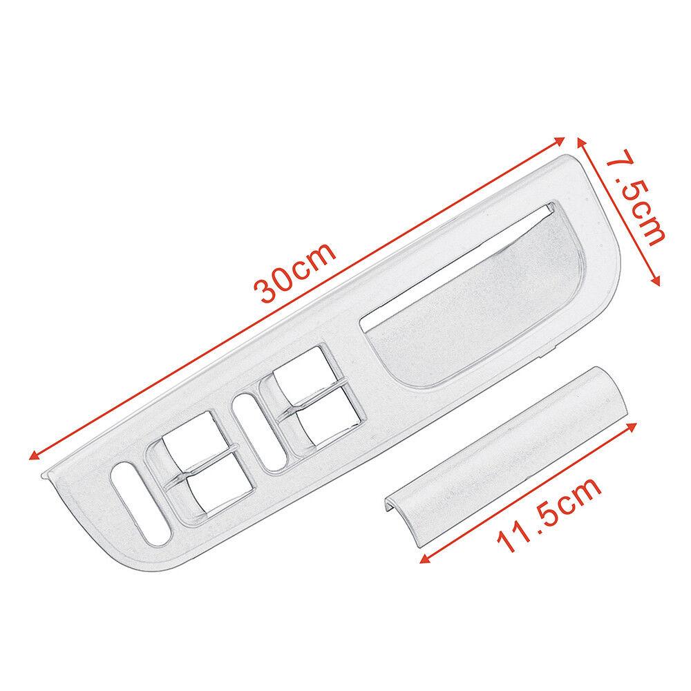 2PCS Set Car Master Window Switch Control Panel Trim Bezel Black For VW Jetta Passat Golf MK4 1999 2000 2001 2002 2003 2004