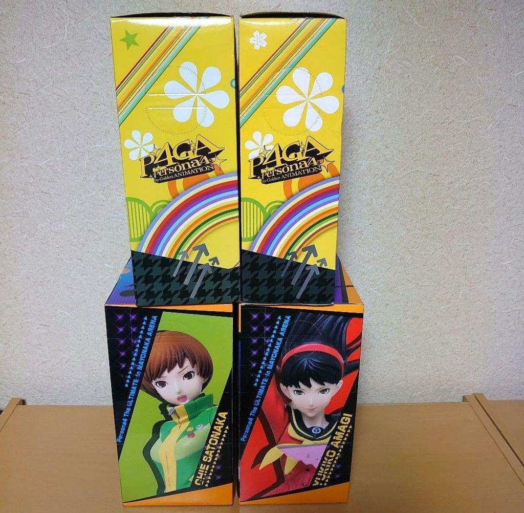 [USED] P4 The Ultimate in Mayonaka Arena Chie Satonaka Yukiko Amagi Figure
