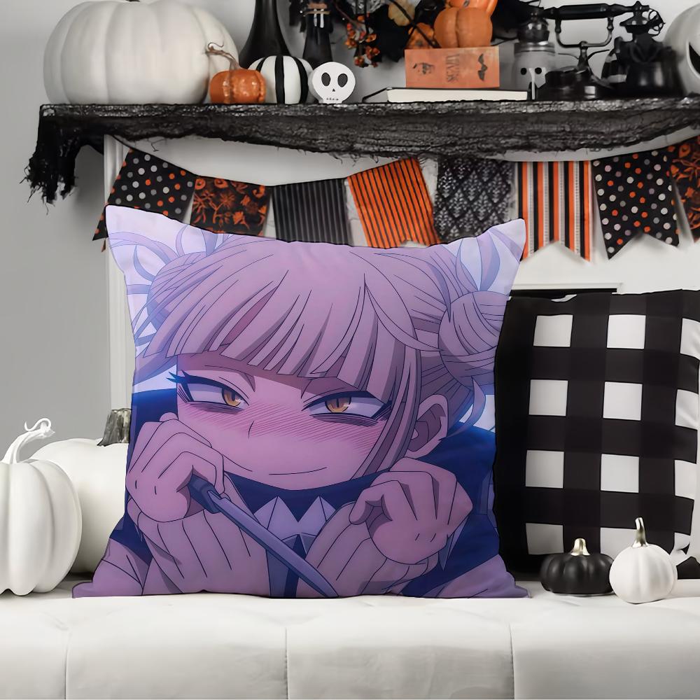 M-My H-Hero A-Academia H-Himiko T-Tog  Pillow Case Office Cushions Suitable For Sofa Car Bedroom Decorative Cushion Cover