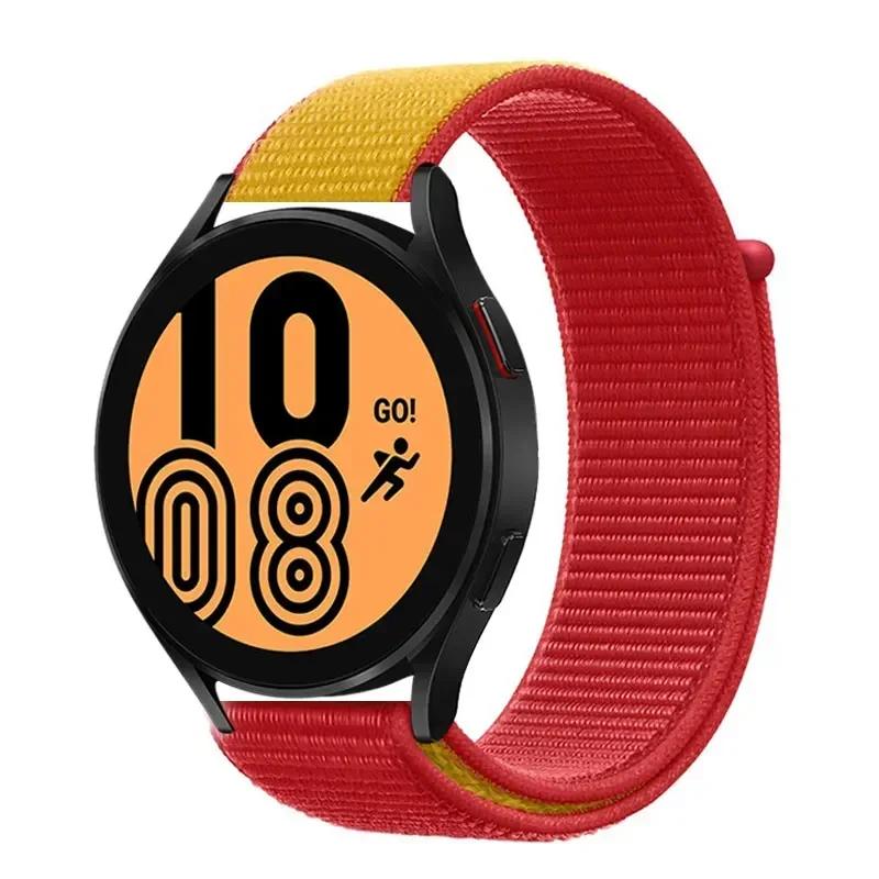 20mm/22mm Nylon Loop For Samsung Galaxy Watch 7/6/4/Classic/3/5/pro/Active 2 Sport Breathable Band Huawei Watch GT 4-3-2e Strap