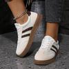 Women's Autumn Thick-Soled Color-Blocked Casual Sports Shoes, Gump-Style Training Versatile Footwear, Available In Large Sizes.