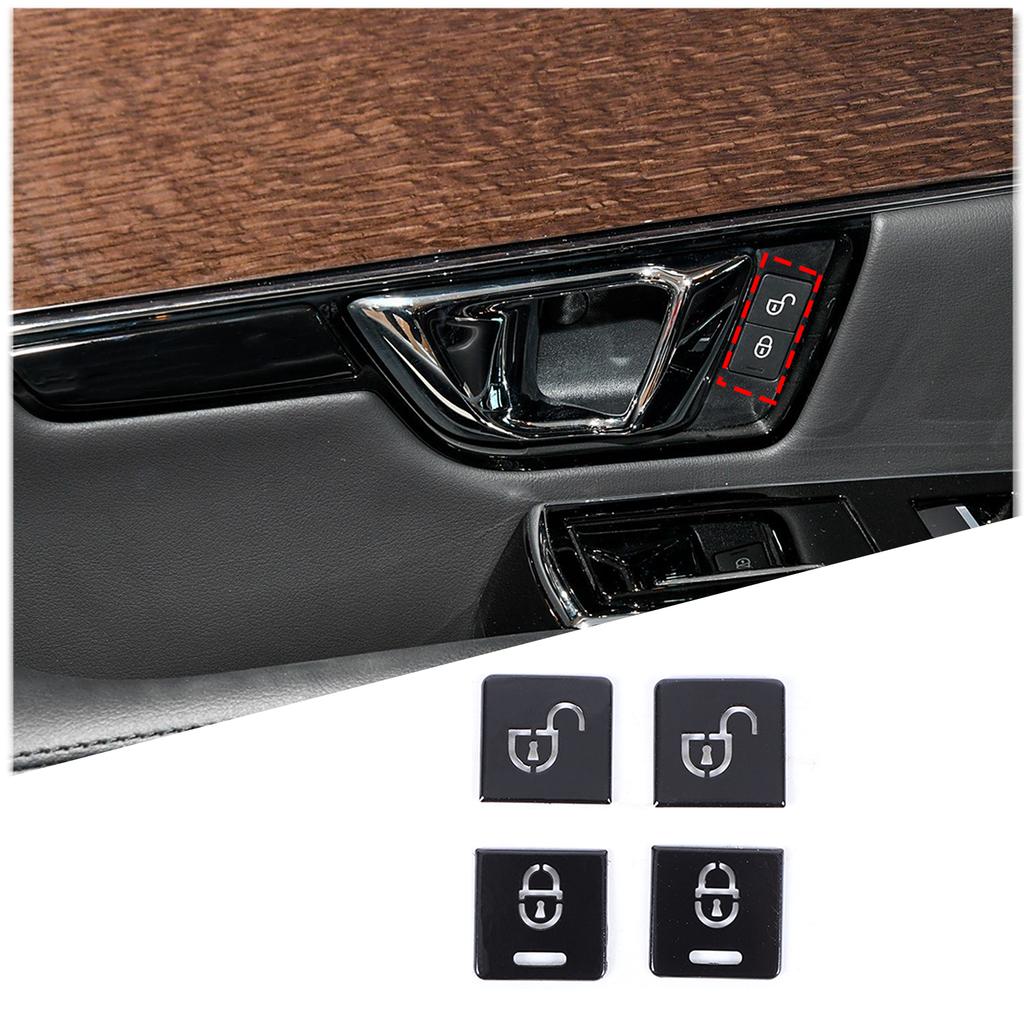 For Jaguar XF XJ 2008- Car AC Gear Switch Repair Decals aluminum alloy Button Stickers Car Accessories Interior