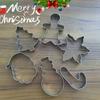 Hot 12Pcs Christmas Cookie Cutter Stainless Steel Bell Christmas Tree Fondant Cake Mold Baking Tool Mousse Ring Cookie