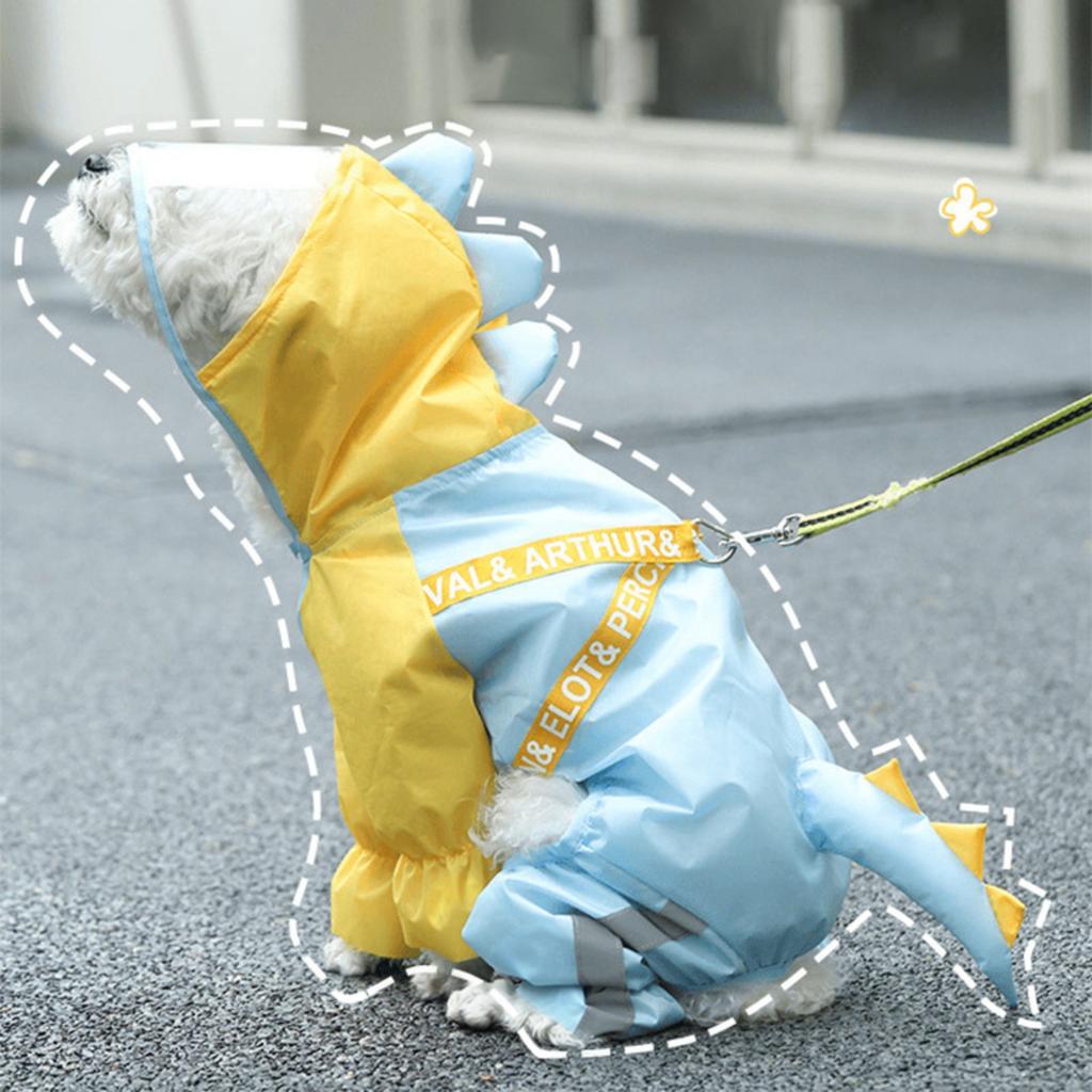Pet Spring And Summer Rainy Raincoat Pet Raincoat Small And Medium-sized Dog Waterproof Raincoat