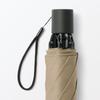 MUJI Folding Umbrella for Sun and Unisex Dark 55cm Rib Length Two-Way Rain, Adult, DEA15A5A, Beige,