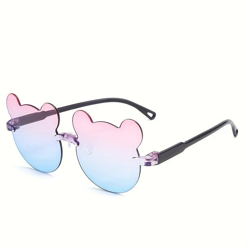 6/4 Cute Box and Bear Ear Cat Eye Shaped Fashionable Activity Glasses Suitable for Pool Parties Birthday Gifts