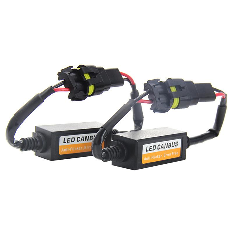 H1/H3/H7/H8/H9/H11 Automotive Led Decoder 12V Black Anti-Flicker Led Canbus Decoder Fault Eliminator Automotive Accessory
