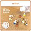 Miffy Metal Marker Charm Set [Eye-Up] (Miffy & Boris)
