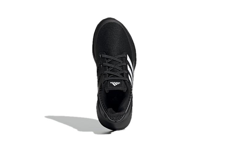 adidas Rapidarun Knit El C Comfortable Breathable Low Top Kids' Running Shoes Black Children Aged 3 7 Years Old EE7639