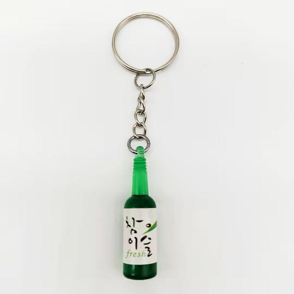 Vinho trinket soju latas chaveiro simulação soju latas chaveiro simulação trinket acessórios chave do carro