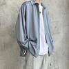 Men Spring Long-sleeved Shirts Korean Comfortable Blouses Male Harajuku Casual Loose Single Breasted Shirt