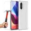 Case for Xiaomi Mi 11i TPU Shockproof Transparent + 2 Tempered Glass Screen Protectors