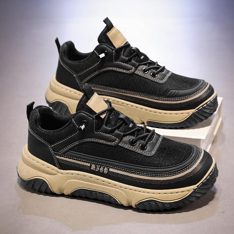 

2025 new summer breathable and lightweight Japanese trend crooked head men s mesh men s shoes sports comfortable casual shoes 44