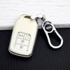 4 Buttons Car Key Case Cover for Honda CR-V Accord Civic Fit HR-V Odyssey Elysion Stepwgn Pilot TPU Key Protector Key Chains
