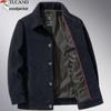 Woodpecker Chenille Jacket for Middle-Aged and Elderly Men - Spring/Autumn Wear for Dads and Grandfathers
