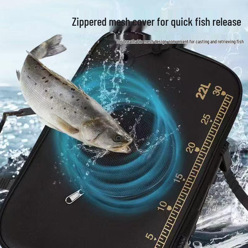 Collapsible Outdoor Live Fish Water Bucket - Thickened, Durable Fish Protection Tank