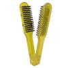 Borstenhaarbürste Antistatisch Hitzebeständig Doppelseitige Borstenhaarbürste KammGelb