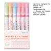 Highlighter Pen Set Wave Flower Border Markers for Journaling Multi-Color Smooth Writing Creative Drawing Tool for Scrapbooking & DIY Crafts