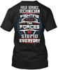 Awesome Field Service Tech Technician Fighting The T-Shirt Made In USA S To 5XL