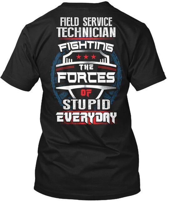 Awesome Field Service Tech Technician Fighting The T-Shirt Made in USA S to 5XL XL