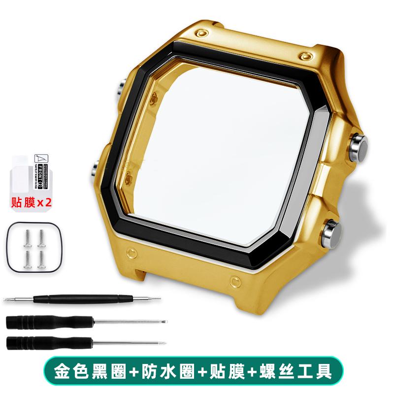 For Casio 3299 AE-1200WH Watch Case Modified AE1200 304 Stainless Steel Watch Case Metal Shell with Waterproof Ring Bezel Glass