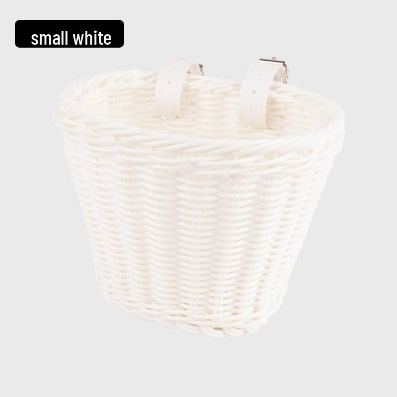 Children s Retro Woven Bicycle and Tricycle Front Basket
