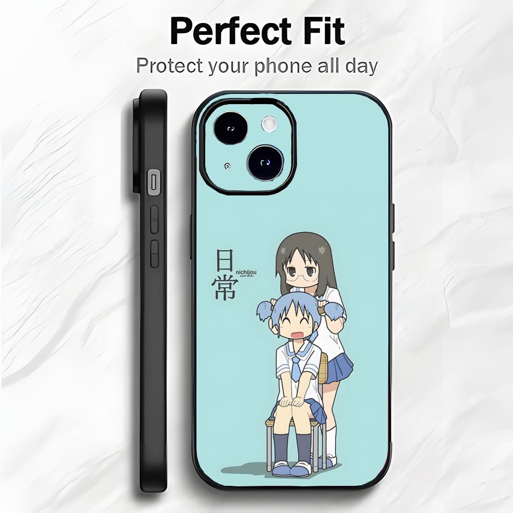 Cute Funny Slice Anime N-Nichijou Phone Case Phone Case Soft Packaging Lightweight For iPhone17 16 15 14 13ProMax